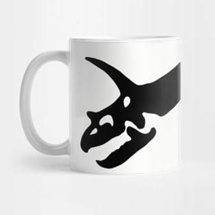 Triceratops skull - black Mug